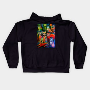 Colourful Kittens Kids Hoodie